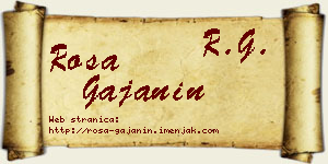 Rosa Gajanin vizit kartica
